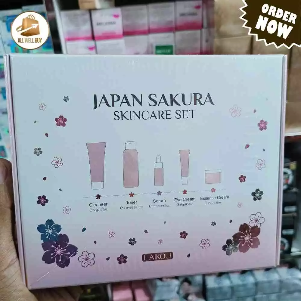 Laikou Japan Sakura Skincare 5Pcs Set