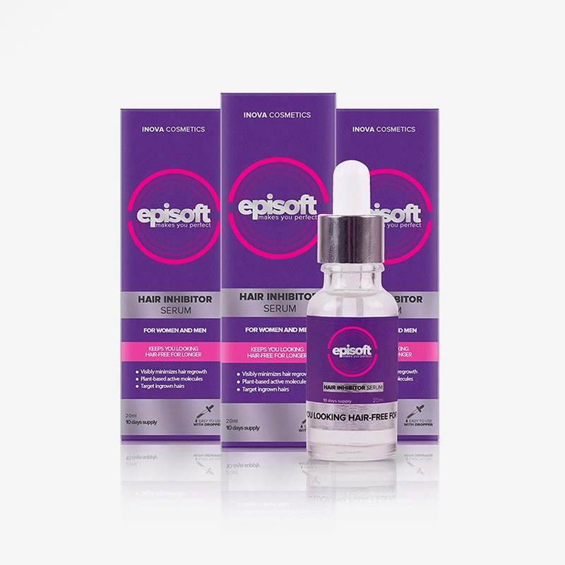 Episoft hair removal serum