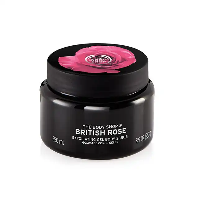 The Body Shop British Rose Exfoliating Gel Body Scrub