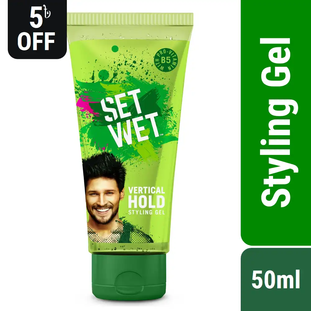 Set Wet Hair Gel Vertical Hold Styling