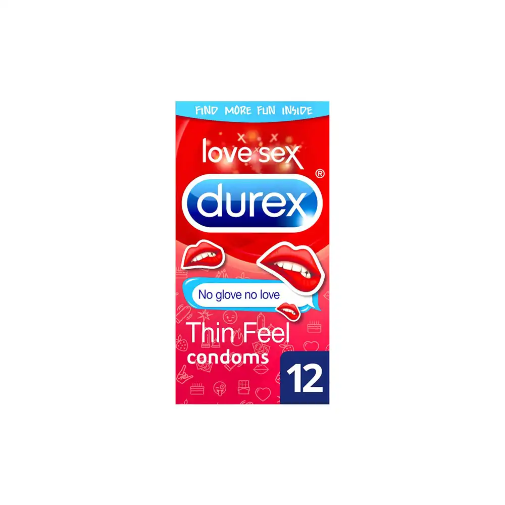 Durex Emoji Thin Feel Condoms 12 Pack