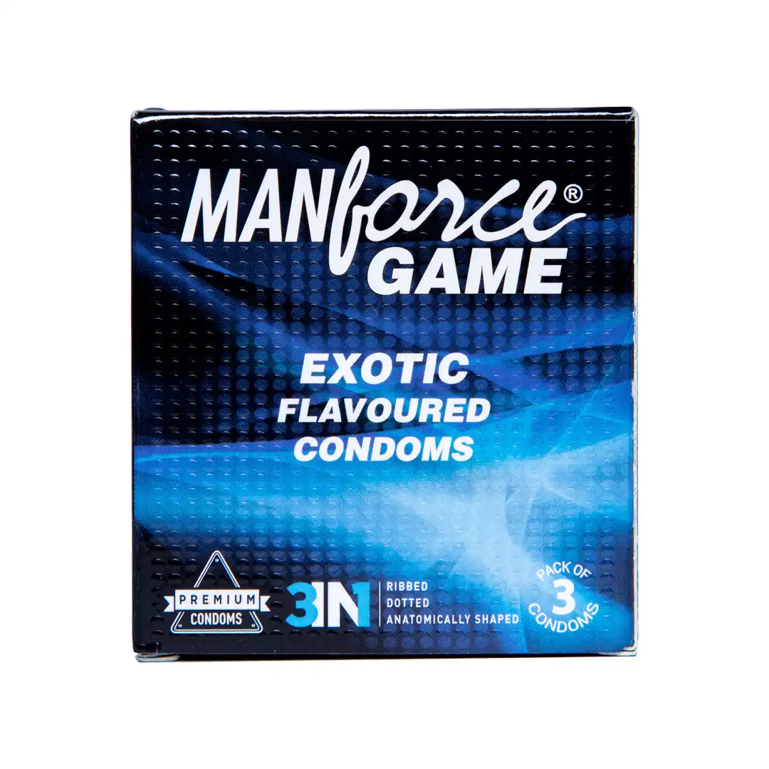 Manforce Condoms Game 3S (3 in 1 ribbed.dotted)